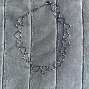 Brandy Melville heart choker necklace